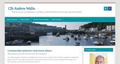 Desktop Screenshot of cllrandrewwallis.co.uk